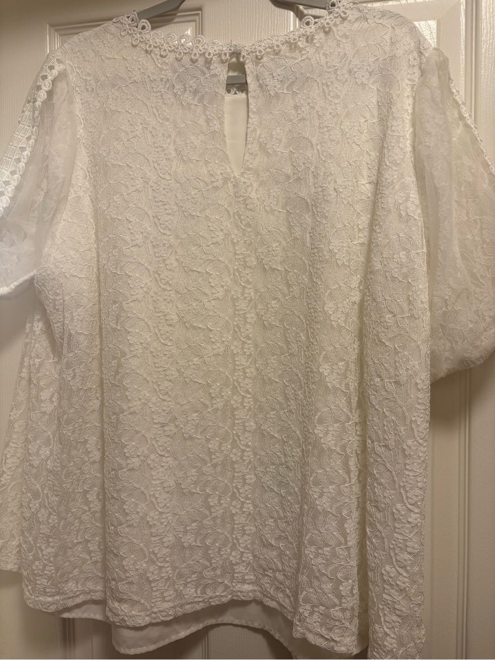 Torrid Ivory Lace Crochet Top - Picture 4 of 5